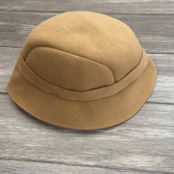 J.CREW Factory Wool Brown Felt Cloche Hat Sz M\L - Picture 3 of 9